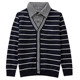 Boys' sweaters, medium and large children's fake two-piece cardigans, cotton jackets, children's knitted sweaters, cotton spring and autumn new Korean version