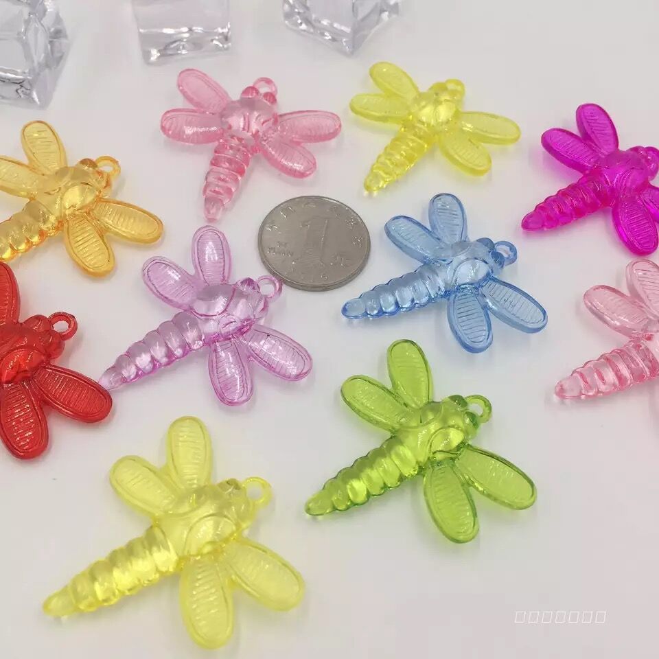 Mặt dây chuyền nhựa acrylic Nhựa Chàng trai và Cô gái Trẻ em Sáng tạo DIY Mặc Hạt Trang sức Bện Mặt dây Đồ chơi - Handmade / Creative DIY đồ chơi
