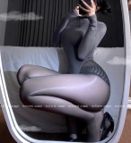 Сделайте свою кошку: шелк -запутанность*Новая женская тонкая антимодовая шелковое масло легкое трусики черный стройный свет артефакт ноги