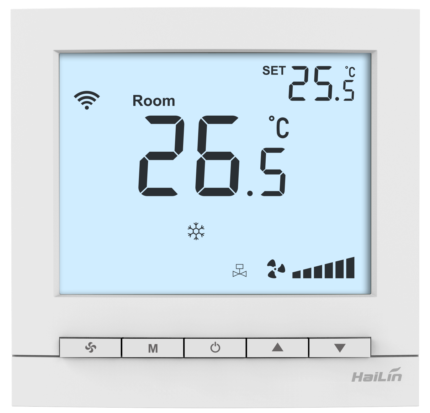 HAILIN Central air conditioning digital display temperature control panel switch LCD smart air conditioning thermostat