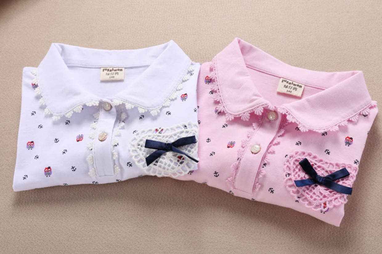 Áo thun bé gái tay dài trong bé trai lớn mùa xuân 2019 mẫu áo sơ mi cotton cotton 8 chiếc áo khoác bé gái tiểu học 15 tuổi áo phông bé trai 1-12 tuổi