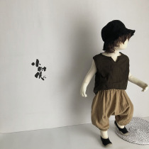 Soft touch explosion retro style 2020 Summer thin children anti mosquito blooming pants cotton linen ethnic boys and girls