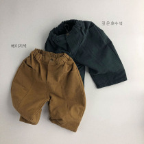 Praise thick snow velvet ~ 20 Autumn new childrens trousers Korean version of loose leisure radish foreign gas