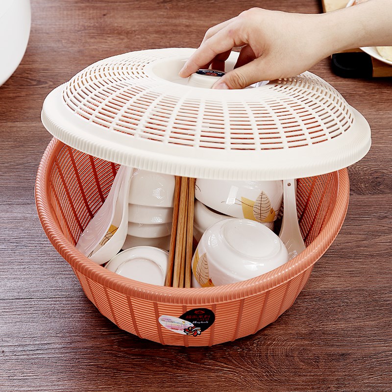 Kitchen Bowls Chopsticks Containing egg baskets Steamed Buns Plastic Basket With Lid Fruit Vegetable Basket Breads in Drain Wash Vegetable Basket