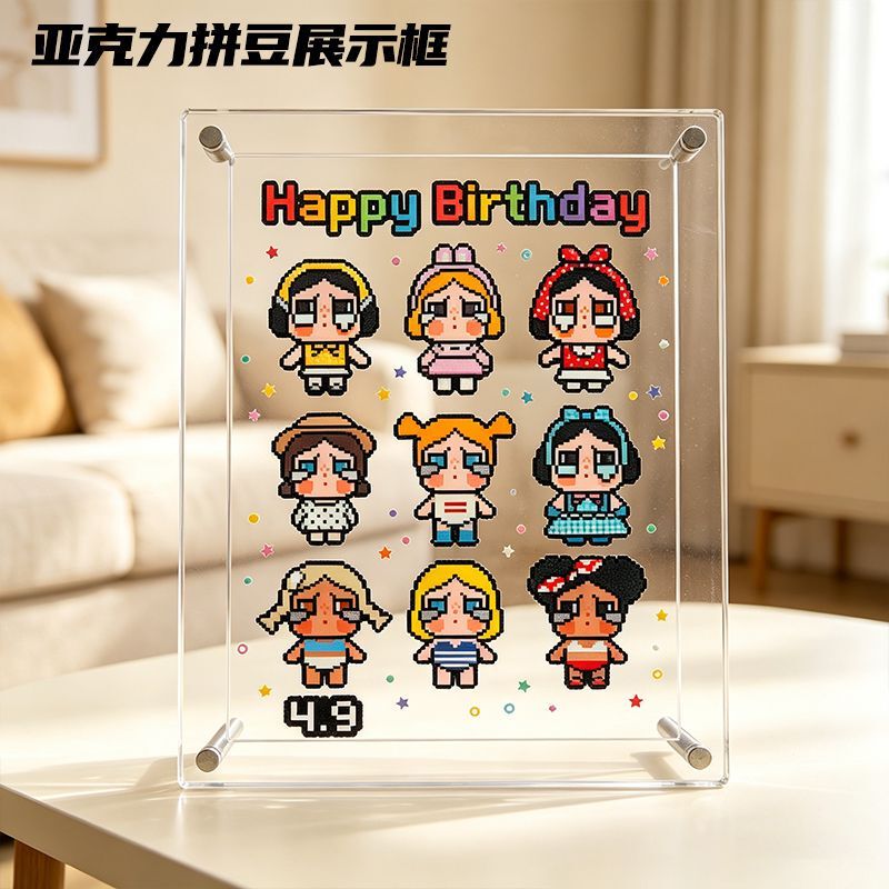 Acrylic Photo Frame with Three Layers, Transparent Finished Product, Storage Display Stand, Wedding Gift Frame, Bouquet Display Stand, Storage Acrylic Photo Frame with Three Layers, Transparent Finished Product, Storage Display Stand, Wedding Gift Frame, Bouquet Display Stand, Storage