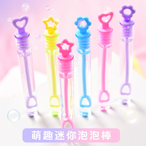 Children blow bubble sticks bubble toys set up small mini mouth blow water stick bubble water stall toy stick