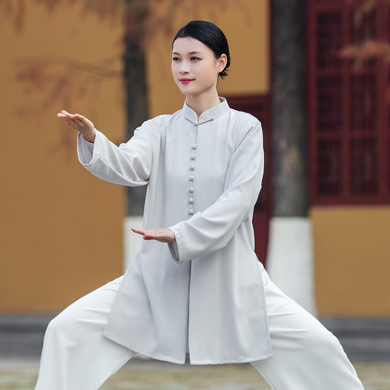 Fighting Fenghua Chen Jiagou Taijifu Women's Chinese New Flowing Taijiquan Martial Arts Training Suit Male Slim Mid-Length Model