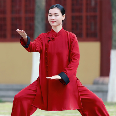 Tai chi clothing chinese kung fu uniforms Women new style elegant cotton hemp Tai Chi Clothingquan training clothes in spring and Autumn