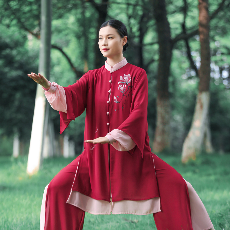 Tai chi clothing chinese kung fu uniforms Women new style elegant Tai Chi Clothingquan training clothing