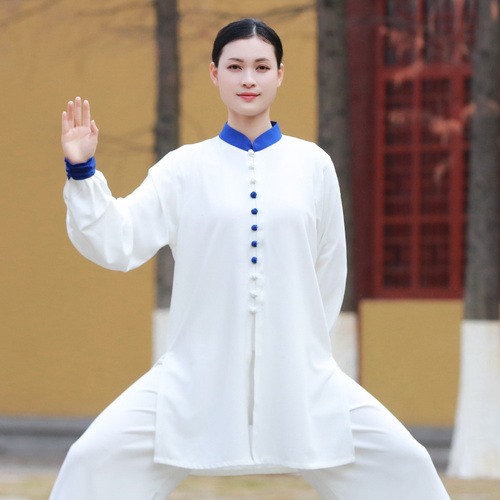 Tai chi clothing chinese kung fu uniforms Tai Chi Clothing clothing for women middle and long fashion Tai Chi Clothingquan performance suit competition men elastic cotton new elegant