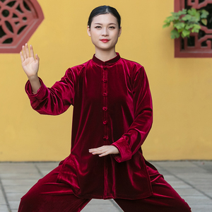 Tai chi clothing chinese kung fu uniforms South China Hanrong Tai Chi Clothing clothing for women autumn and winter