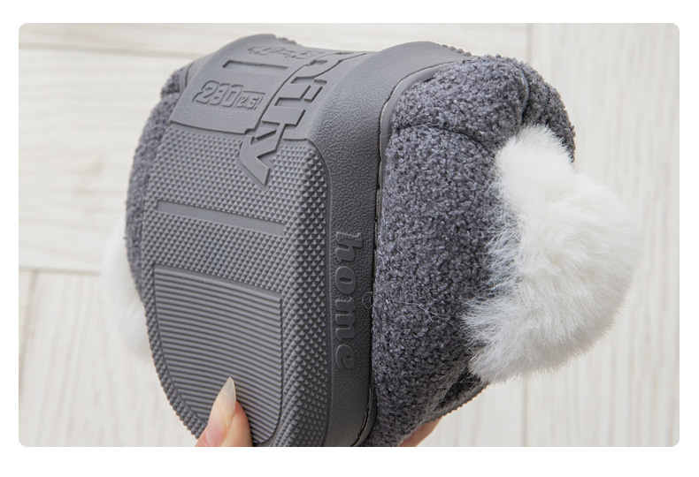Dép cotton nam mùa đông có đáy dày cộng với 45-46 size lớn 47-48 cộng với chất béo cộng với giày cotton mùa đông dép nam gucci