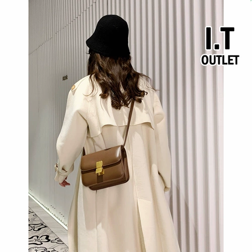 Сумка через плечо, Гонконг, из натуральной кожи, коллекция 2021, изысканный стиль