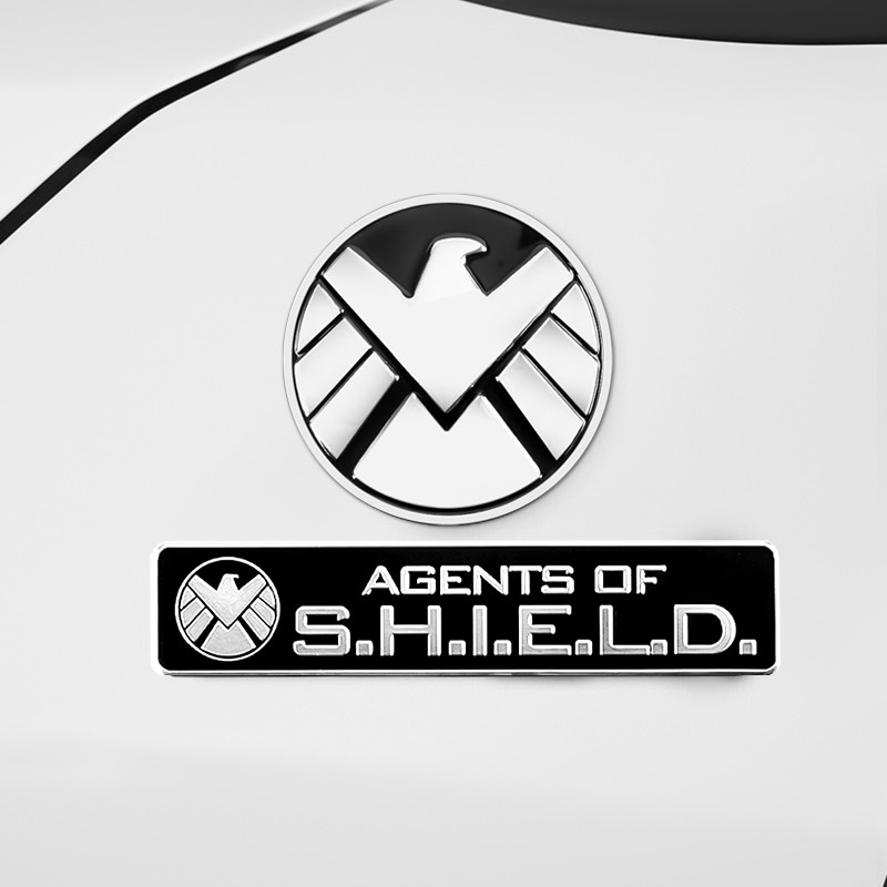 Avengers SHIELD car logo Captain America car stickers car personality metal badge stickers body stickers tail stickers