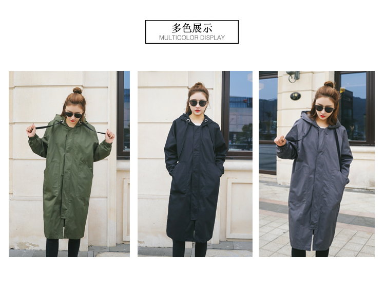 Áo khoác cotton nữ ấm áp phiên bản Hàn Quốc mùa thu đông bình thường áo gió dài phần mới dây kéo lỏng bf gió quần áo cotton áo dạ nữ đẹp
