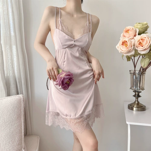 Сексуальная весенняя пижама, летний шелковый топ с чашечками, юбка, эффект подтяжки