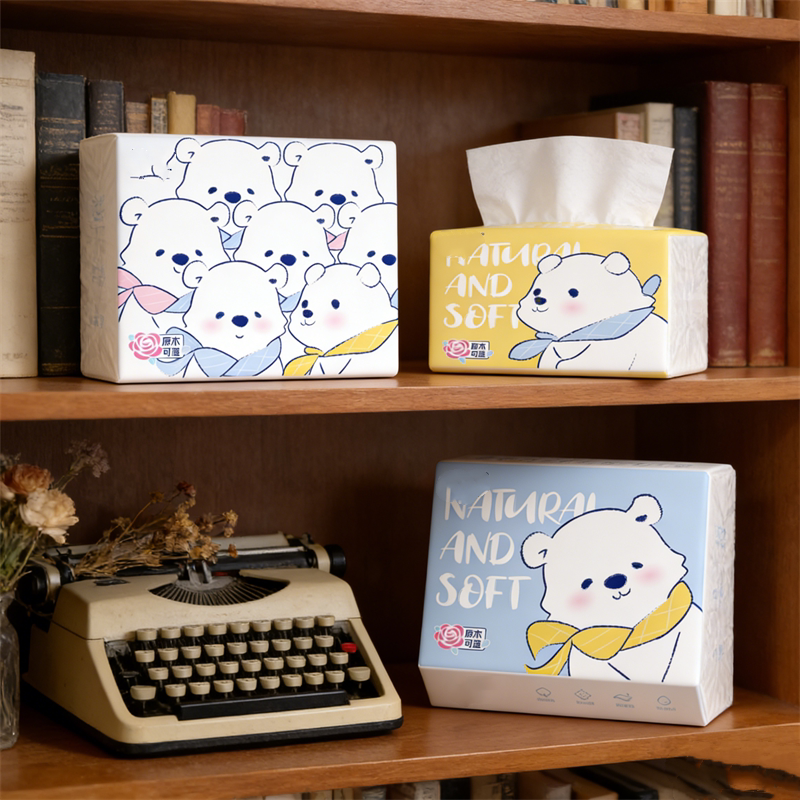 Cartoon Handkerchief Paper, Cute Tissue Paper Packet, Portable Carry-On Hand Towel, Toilet Paper, Student Facial Tissue, Napkin
