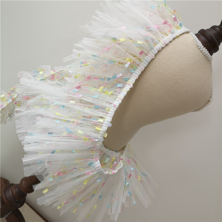 Handmade Diy Super Fairy cute white macaron matching color flow suchayurian dress with children's doll mesh dress lace accessories