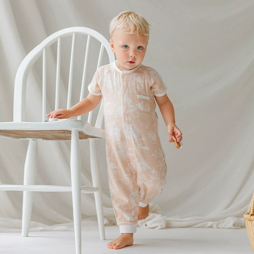 Детское летнее тонкое эластичное марлевое боди для новорожденных