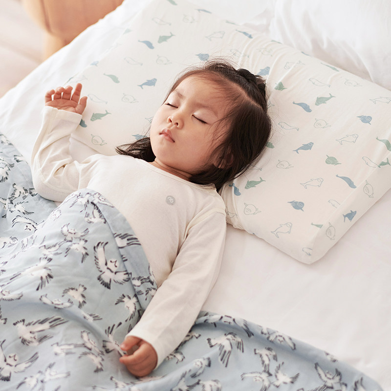 Nest Designs Kids Wave Pillow Nap Toddler Pillow Four Seasons Universal Baby Breathable Pillow Newborn Baby