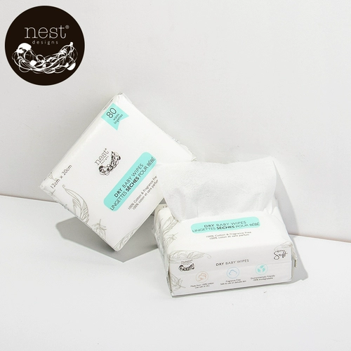 Nest Designs Детские влажные салфетки для новорожденных для умывания, 12×20см