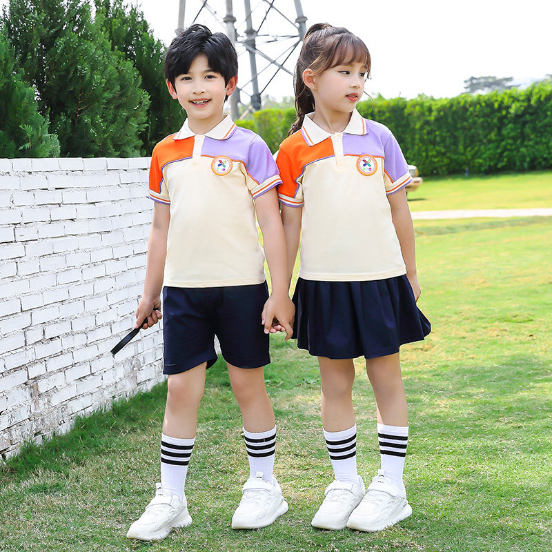 Kindergarten Garden clothes Summer clothes Yinglun Wind Primary students Summer school uniforms Suit College Wind Teacher Children Graduation Photo Class