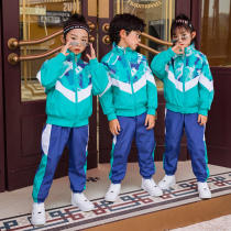 Kindergarten clothing spring and autumn clothing primary school uniform set children's class clothing autumn sportswear activity tide two-piece set