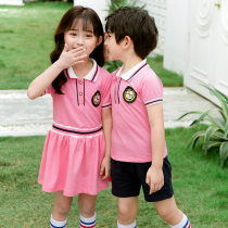 Summer new primary school uniform suit College style Childrens kindergarten garden suit Summer uniform class uniform uniform performance suit