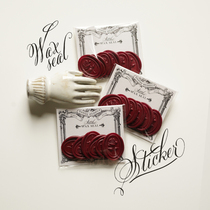 Fire paint wax finished fire paint stickers wedding invitations invitation envelope seal stickers