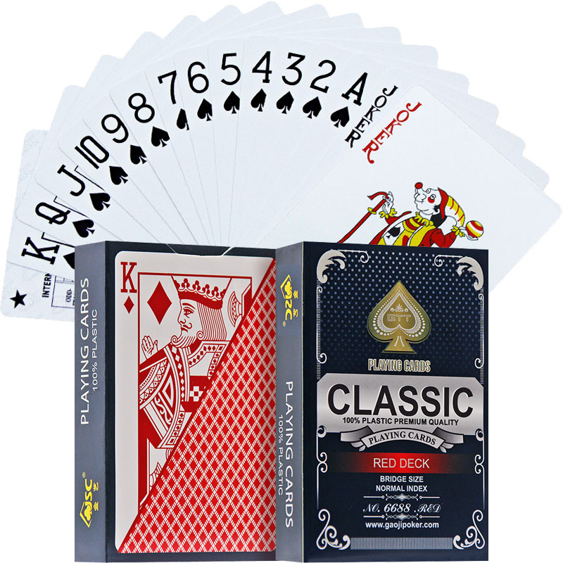 Full Plastic Playing Cards PVC Waterproof Narrow Version Bridge Tide Card Texas Adult Fighting Landowners Shuttle Hau Little Character Creative Park