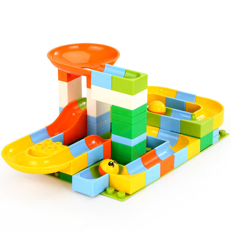 Large grain building block chute ball bearing compatible with a high building block toy track block slide puzzle puzzle interesting toy
