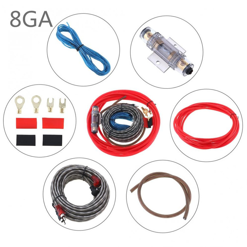 Car Acoustics Retrofit Power Wire On-board Bass Horn Power Amplifier Cover Line Audio Wire Insurance Biliary Power Control Line