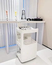 New internet celebrity beauty salon high-end club dedicated universal wheel silent trolley solid wood storage large storage space