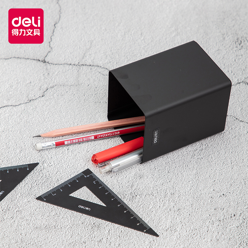 Deli pen container grid combination set office supplies creative fashion pen holder pen insert desktop simple storage box