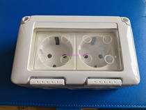 European standard socket European German standard European European foreign trade socket two-position open waterproof socket European standard waterproof socket
