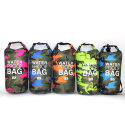 ຂ້າມຊາຍແດນ rafting waterproof bag single shoulder double shoulder waterproof bucket bag polyester lightweight rafting bag in large quantity