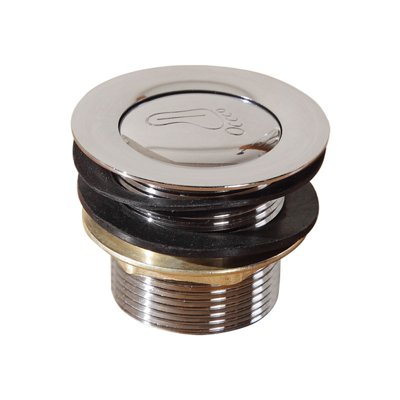 Bathing wooden barrel bath barrel drain valve accessories bath tub with copper core bouncing water valve stopper gift drain pipe