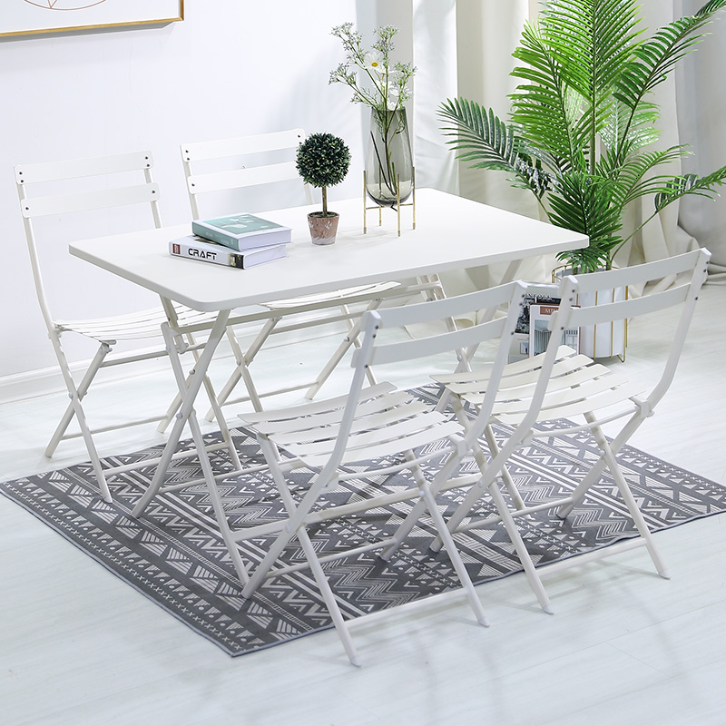 Open-air net red light luxury balcony small table and chairs ins wind three-piece set one table and two chairs leisure suit small apartment outdoor 2