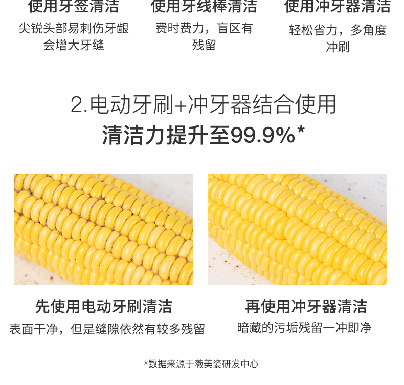 舒客 H13系列 便携式电动冲牙器 带2个喷嘴 图8