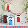 Wall hanging cartoon small principal mailbox Villa kindergarten cute photography Family home pastoral style decoration with lock