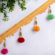 Factory direct sale curtain lace hanging ball tassel cloth decoration car interior decoration colorful Bayberry ball