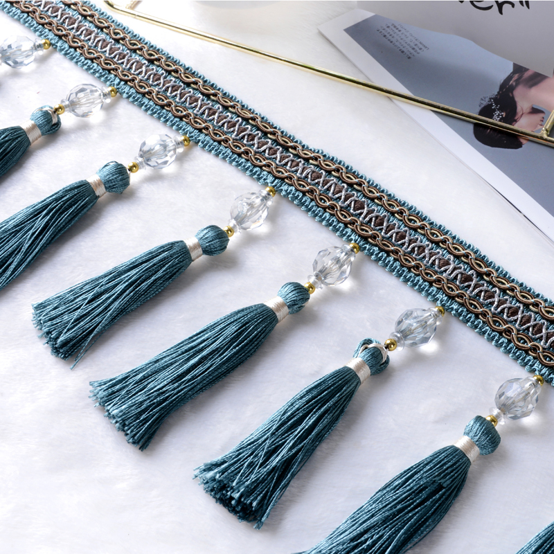 Factory Direct Sales Curtain Crystal Beads Lace Decoration Lace Curtain Accessories Accessories Hanging Bead Lace H-23 Factory Direct Sales Curtain Crystal Beads Lace Decoration Lace Curtain Accessories Accessories Hanging Bead Lace H-23