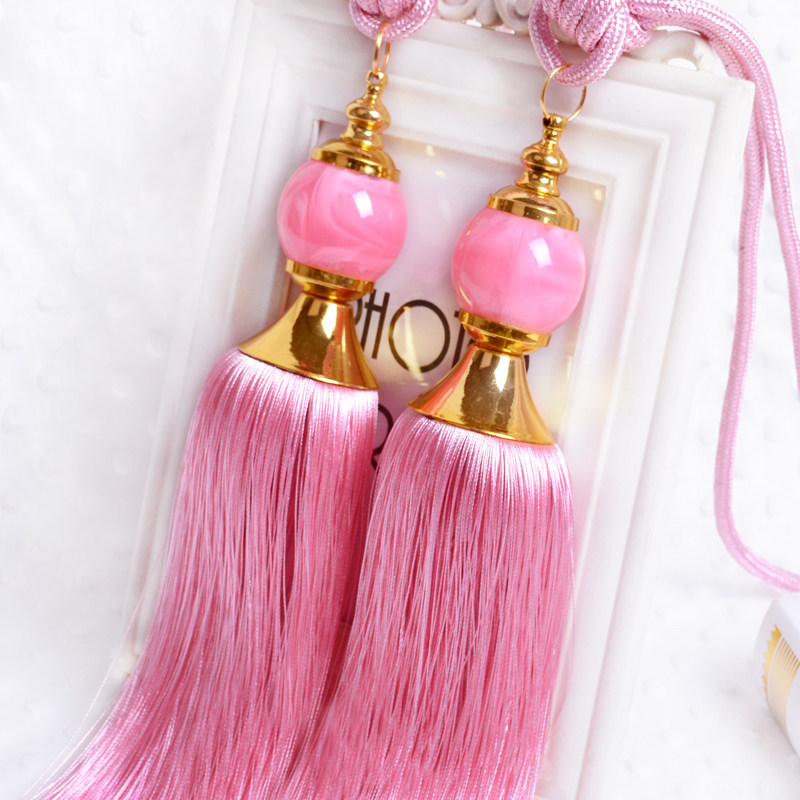 (FACTORY DIRECT) CURTAIN ACCESSORIES Decorative Flow Required to hang ball tying ball tying rope tying strap Strap Curtains Crystal Jade Hanging Ball