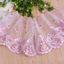 Lace Mesh Flower Skirt Sofa Curtain DIY Clothing Accessories Embroidery Fabric M-575