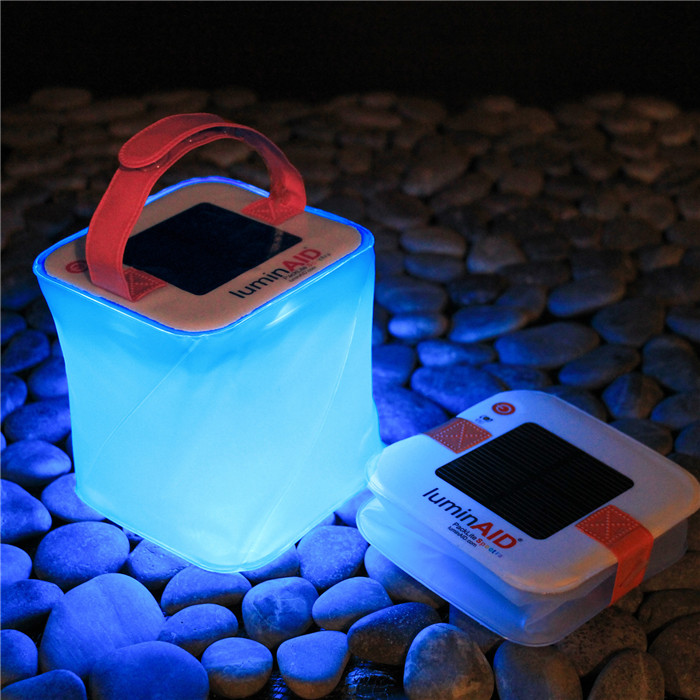 Đèn ngoài trời LuminAID, đèn ngoài trời, trong khi sạc điện thoại đèn pin đội đầu siêu sáng 100w