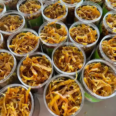 Hangzhou Lin'an Green beans sun si peanut multi-flavored bamboo shoots green beans sun si canned ready-to-eat farm handmade homemade