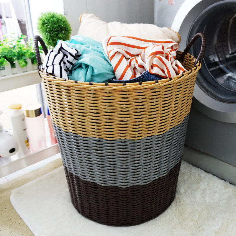 Coarse Pipe Dirty Laundry Containing Basket Laundry Basket Laundry Basket of Dirty Laundry Basket of Dirty Laundry Basket Toy Plastic Barrel Home