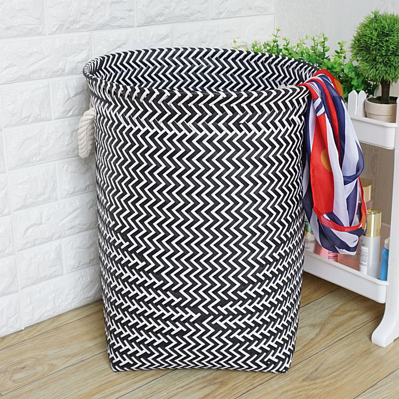 Dirty clothes bucket dirty clothes storage basket plastic woven laundry basket bathroom toy storage basket dirty clothes basket household large