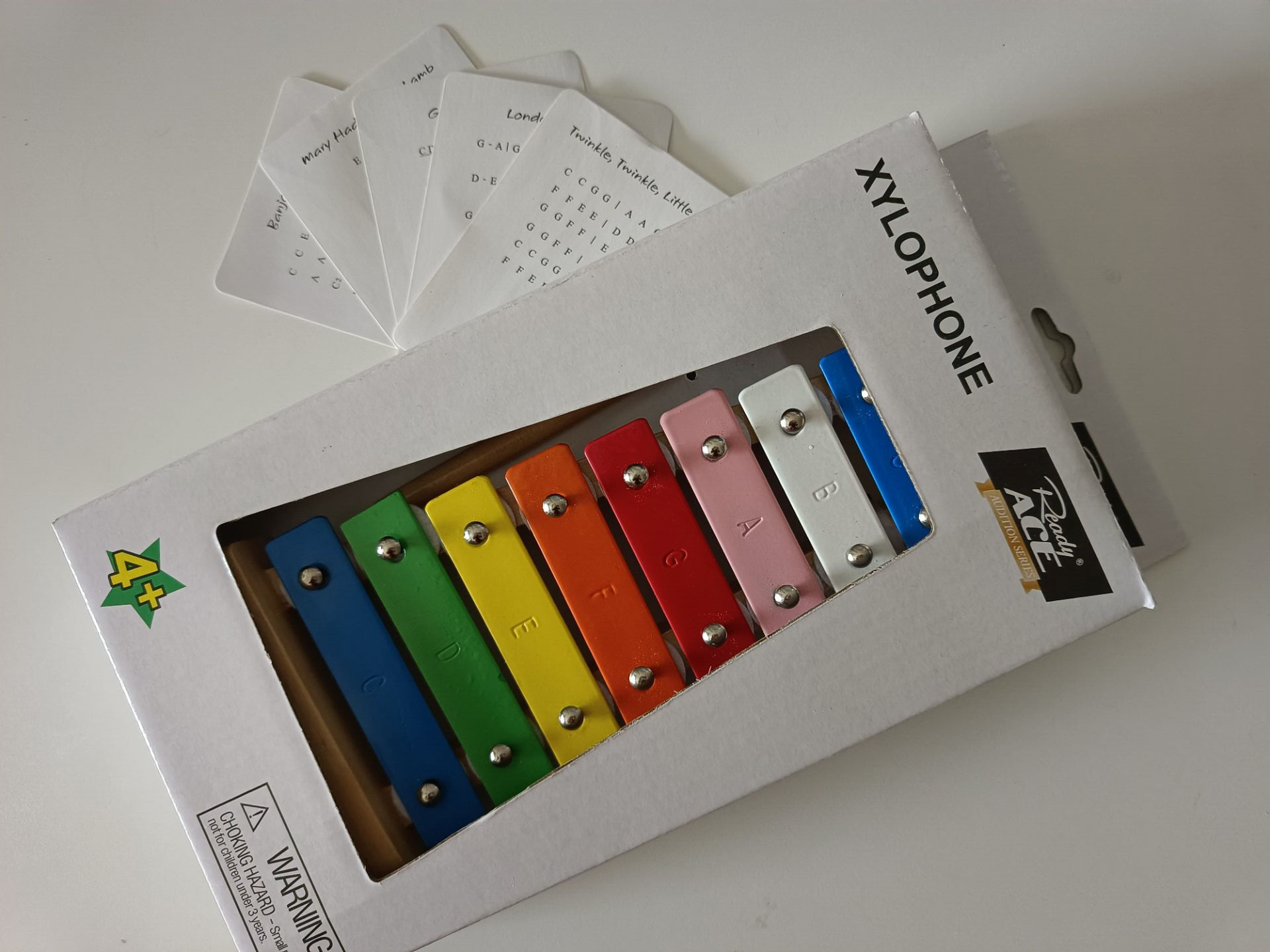 8 tone wood knock on Orf early teaching tool rainbow wood knock on the piano parent - child teaching tool