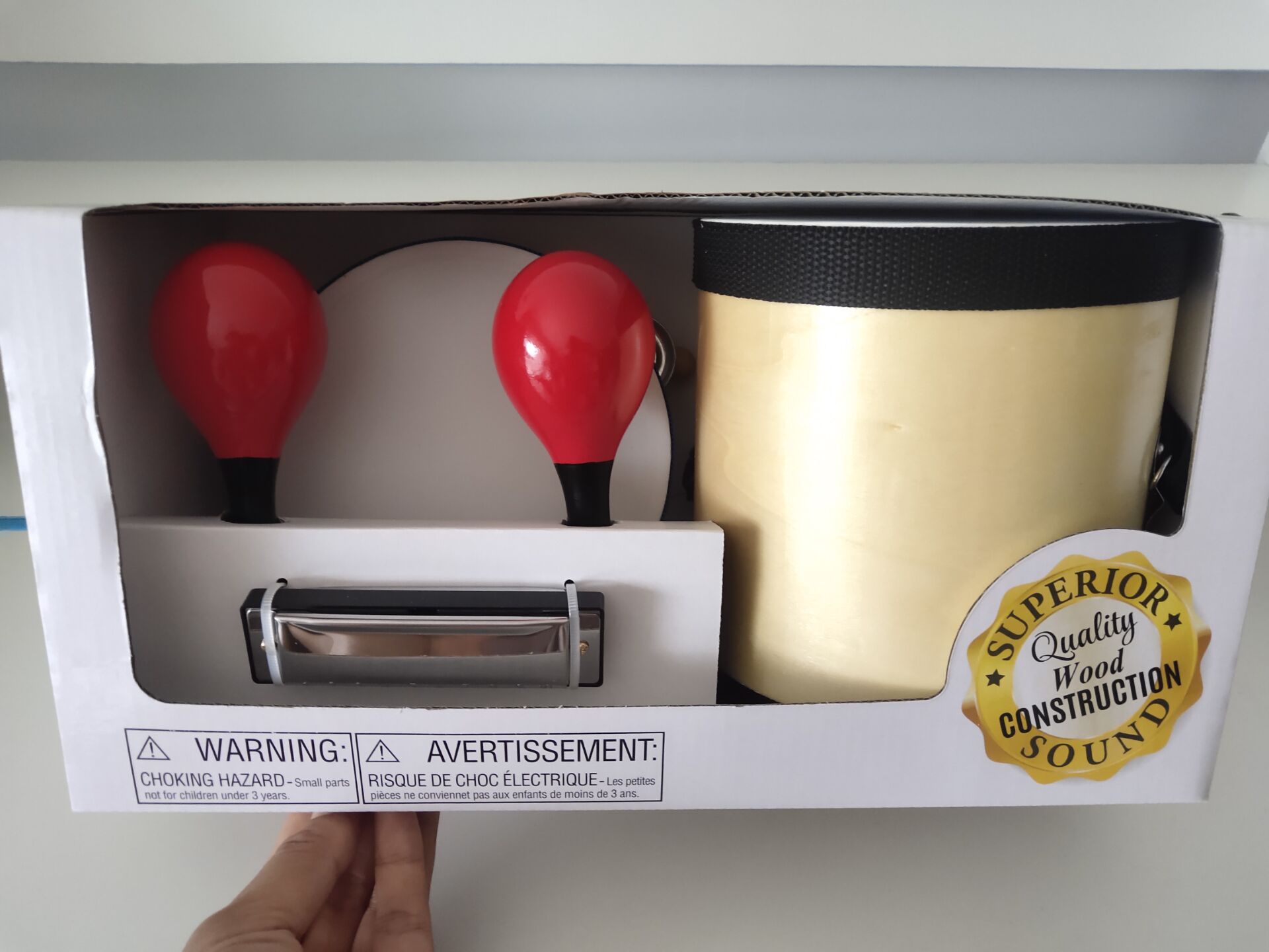 READY ACE foreign trade wooded parent-child Early teaching Orff teaching aids percussion instrument Suzuki bifacial drum